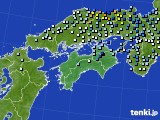 四国地方のアメダス実況(降水量)(2023年08月15日)