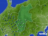長野県のアメダス実況(降水量)(2023年08月15日)