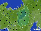 滋賀県のアメダス実況(降水量)(2023年08月15日)