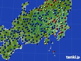 関東・甲信地方のアメダス実況(日照時間)(2023年08月15日)