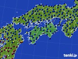 四国地方のアメダス実況(日照時間)(2023年08月15日)