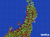 東北地方のアメダス実況(気温)(2023年08月15日)