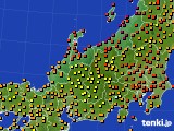 北陸地方のアメダス実況(気温)(2023年08月15日)