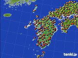 九州地方のアメダス実況(気温)(2023年08月15日)
