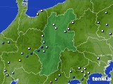 長野県のアメダス実況(降水量)(2023年08月16日)