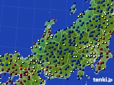 北陸地方のアメダス実況(日照時間)(2023年08月16日)
