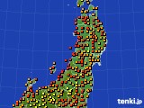 東北地方のアメダス実況(気温)(2023年08月16日)