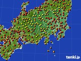 関東・甲信地方のアメダス実況(気温)(2023年08月16日)