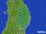 岩手県のアメダス実況(風向・風速)(2023年08月16日)