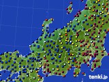 北陸地方のアメダス実況(日照時間)(2023年08月17日)