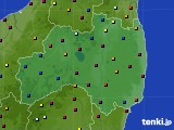 福島県のアメダス実況(日照時間)(2023年08月17日)