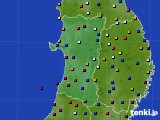 2023年08月17日の秋田県のアメダス(日照時間)