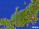 2023年08月17日の北陸地方のアメダス(気温)