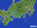 東海地方のアメダス実況(風向・風速)(2023年08月17日)