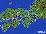 近畿地方のアメダス実況(日照時間)(2023年08月18日)