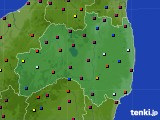 福島県のアメダス実況(日照時間)(2023年08月18日)