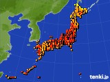 アメダス実況(気温)(2023年08月18日)