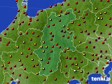 長野県のアメダス実況(気温)(2023年08月18日)