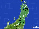 東北地方のアメダス実況(降水量)(2023年08月19日)