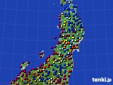 東北地方のアメダス実況(日照時間)(2023年08月19日)