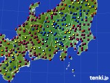 関東・甲信地方のアメダス実況(日照時間)(2023年08月19日)