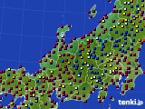 北陸地方のアメダス実況(日照時間)(2023年08月19日)