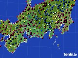 2023年08月19日の東海地方のアメダス(日照時間)