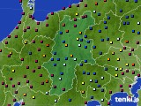 長野県のアメダス実況(日照時間)(2023年08月19日)