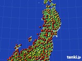 東北地方のアメダス実況(気温)(2023年08月19日)