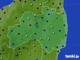 福島県のアメダス実況(日照時間)(2023年08月20日)