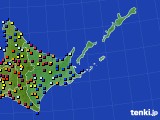 道東のアメダス実況(日照時間)(2023年08月20日)