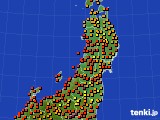 東北地方のアメダス実況(気温)(2023年08月20日)