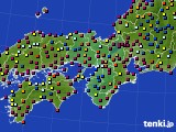 近畿地方のアメダス実況(日照時間)(2023年08月21日)