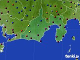 静岡県のアメダス実況(日照時間)(2023年08月21日)