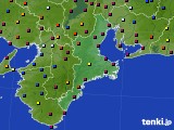 三重県のアメダス実況(日照時間)(2023年08月21日)