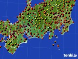 2023年08月21日の東海地方のアメダス(気温)
