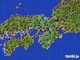 近畿地方のアメダス実況(気温)(2023年08月21日)