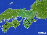 2023年08月22日の近畿地方のアメダス(降水量)