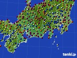 2023年08月22日の東海地方のアメダス(日照時間)