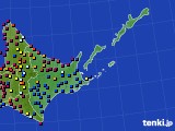 道東のアメダス実況(日照時間)(2023年08月22日)