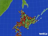 2023年08月22日の北海道地方のアメダス(気温)