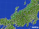 2023年08月22日の北陸地方のアメダス(風向・風速)
