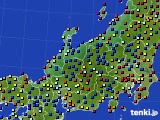 北陸地方のアメダス実況(日照時間)(2023年08月23日)