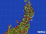 東北地方のアメダス実況(気温)(2023年08月23日)