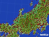 北陸地方のアメダス実況(気温)(2023年08月23日)