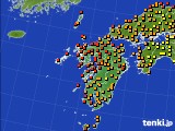 九州地方のアメダス実況(気温)(2023年08月23日)