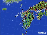 九州地方のアメダス実況(日照時間)(2023年08月24日)