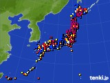 アメダス実況(日照時間)(2023年08月24日)