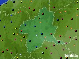 2023年08月24日の群馬県のアメダス(日照時間)