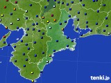 三重県のアメダス実況(日照時間)(2023年08月24日)